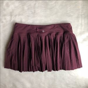 Lulu Lemon Burgundy Skort